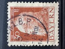 [The 90th Anniversary of the Birth of Prince Luitpold - Type I: Small 9 and no Foot on 1 in "1911". Type II: Large 9 and Foot on 1 in "1911", 类型 G]