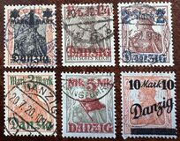 [German Empire Stamp Overprinted, Scrivi E]
