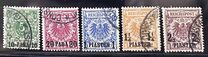 [German Empire Postage Stamps Surcharged, Tip B]