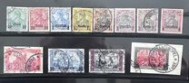 [German Empire Postage Stamps Surcharged - Inscription: "REICHSPOST", type C]