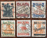 [German Empire Stamp Overprinted, Scrivi E]