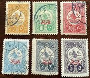 [Newspaper Stamps - No.170-174 & 176 Overprinted, type AF]