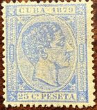 [King Alfonso XII, Inscription "CUBA 1879", प्रकार E15]