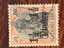 [German Empire Postage Stamps Surcharged - Inscription: "DEUTSCHES REICH" - Watermarked, Вид E4]