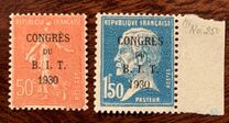 [International labour Congress - Overprint, tip BG]