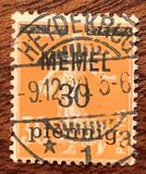 [French Postage Stamps Overprinted "MEMEL" and Surcharged, प्रकार B3]