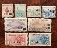 [Charity Stamps Issued 1917 Overprinted, type AD]