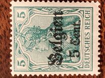 [German Empire Postage Stamps Surcharged "F and Cent" & Overprinted "Belgien", Tipi B2]