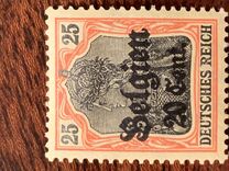 [German Empire Postage Stamps Surcharged "F and Cent" & Overprinted "Belgien", Tipi B7]