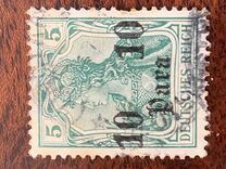 [German Empire Postage Stamps Surcharged - Inscription: "DEUTSCHES REICH" - Watermarked, Вид E]