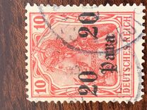 [German Empire Postage Stamps Surcharged - Inscription: "DEUTSCHES REICH" - Watermarked, Вид E1]
