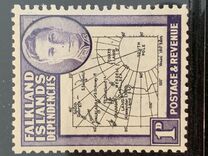[King George VI - Map of Falkland Islands, тып A2]