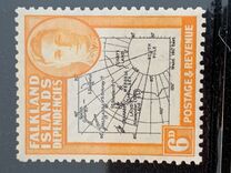 [King George VI - Map of Falkland Islands, тып A11]