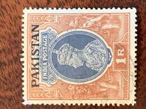 [India Postage Stamps Overprinted "PAKISTAN" in Large, 유형 B1]