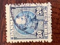 [King Christian IX, 1818-1906 - Horizontal Lines in Background in Oval, 类型 M1]