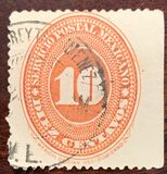 [Numeral Stamps, Inscription " SERVICIO POSTAL MEXICANO", 类型 AF52]