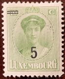 [Grand Duchess Charlotte - Surcharged, type AD]