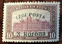 [Airmail - Parliament Stamp of 1917 Surcharged, tip FK]