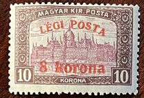 [Airmail - Parliament Stamp of 1917 Surcharged, tip FK1]