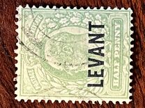 [Great Britain Postage Stamps Overprinted "LEVANT" - Ordinary or Coated Paper, Tip F]