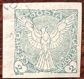 [Colombe de la paix - Timbres pour journaux, type F]