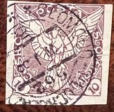 [Colombe de la paix - Timbres pour journaux, type F2]