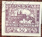 [Definitives - "ČESKO-SLOVENSKÁ" Above Value, tegund G3]