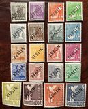 [BERLIN in Black Overprint on "Allied Occupation Zone" Stamps, 유형 A]