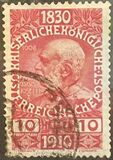 [The 80th Anniversary of the Birth of Emperor Franz Josef I - With Enlarged Year Labels Top and Bottom, type Y4]