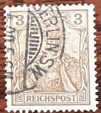 [Germania - Inscription "REICHSPOST", veids J1]