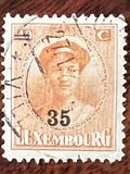 [Grand Duchess Charlotte - Surcharged, type AJ]