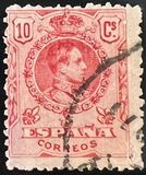 [King Alfonso XIII - Blue Control Numbers on Backside, tegund BG2]