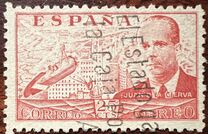 [Airmail - Juan di la Cierva - Different Perforation - Stoneprint from F.N.M.T, type LH8]