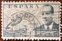 [Airmail - Juan di la Cierva - Different Perforation - Stoneprint from F.N.M.T, type LH13]