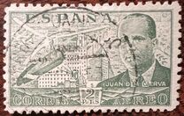 [Airmail - Juan di la Cierva - Different Perforation - Stoneprint from F.N.M.T, type LH12]
