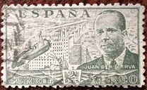 [Airmail - Juan di la Cierva - Different Perforation - Stoneprint from F.N.M.T, Scrivi LH12]