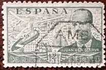 [Airmail - Juan di la Cierva - Different Perforation - Stoneprint from F.N.M.T, Scrivi LH12]