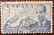 [Airmail - Juan di la Cierva - Different Perforation - Stoneprint from F.N.M.T, Typ LH11]
