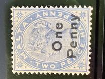 [Queen Victoria Surcharged, タイプ D1]