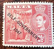 [King George VI and Local Motifs Overprinted "SELF-GOVERNMENT - 1947", Вид BA18]