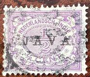 [Numeral Stamps & Queen Wilhelmina - Stamps of 1902-1905 Overprinted "JAVA", type F7]