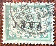 [Numeral Stamps & Queen Wilhelmina - Stamps of 1902-1905 Overprinted "JAVA", type F10]