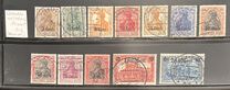 [German Empire Postage Stamps Surcharged, Tip A]