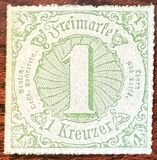 [Colored Print on White Paper - Rouletted in Colored Lines, type B16]