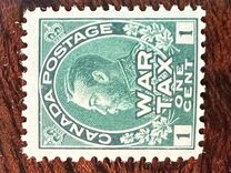 [King George V in Admiral Uniform Overprinted "War Tax", Tip AL]
