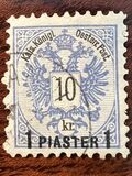 [Austrian Postage Stamps Surcharged, type E2]