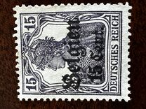 [German Empire Postage Stamps Surcharged "F and Cent" & Overprinted "Belgien", 類型 B5]