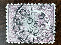 [Crown over Monogram & Canoe in Palm Tree Frame, type O1]