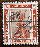 [Storia egiziana - Sovrastampato "Regno d'Egitto - 15/03/1922" - Filigrana: Tripla Mezzaluna e stella - Stampatore: Harrison & Sons Ltd. , Scrivi AK1]