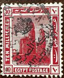 [Storia egiziana - Sovrastampato "Regno d'Egitto - 15/03/1922" - Filigrana: Tripla Mezzaluna e stella - Stampatore: Harrison & Sons Ltd. , Scrivi AK5]